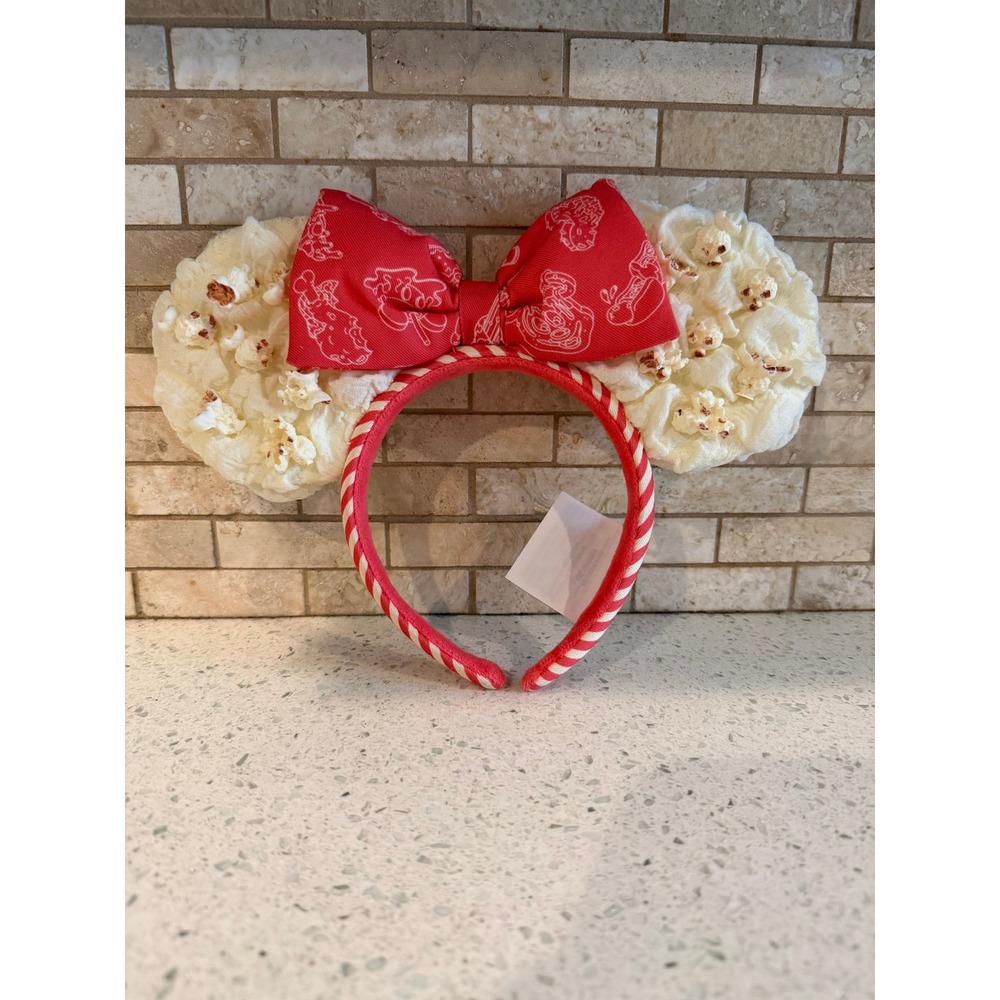 2025 Disney Parks Popcorn Minnie Mouse Ears Headband
